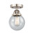 Nouveau 2 One Light Semi-Flush Mount in Brushed Satin Nickel (405|2881CSNG2046)