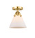 Nouveau 2 One Light Semi-Flush Mount in Satin Gold (405|2881CSGG41)
