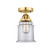 Nouveau 2 One Light Semi-Flush Mount in Satin Gold (405|2881CSGG182)