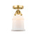 Nouveau 2 One Light Semi-Flush Mount in Satin Gold (405|2881CSGG181)