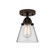 Nouveau 2 One Light Semi-Flush Mount in Oil Rubbed Bronze (405|2881COBG62)