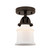 Nouveau 2 One Light Semi-Flush Mount in Oil Rubbed Bronze (405|2881COBG181S)