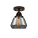 Nouveau 2 One Light Semi-Flush Mount in Oil Rubbed Bronze (405|2881COBG173)