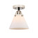 Nouveau 2 One Light Semi-Flush Mount in Black Polished Nickel (405|2881CBPNG41)