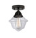 Nouveau 2 LED Semi-Flush Mount in Matte Black (405|2881CBKG532LED)