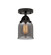 Nouveau 2 One Light Semi-Flush Mount in Matte Black (405|2881CBKG53)