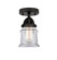 Nouveau 2 LED Semi-Flush Mount in Matte Black (405|2881CBKG182SLED)