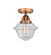 Nouveau 2 One Light Semi-Flush Mount in Antique Copper (405|2881CACG534)