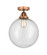 Nouveau 2 One Light Semi-Flush Mount in Antique Copper (405|2881CACG20412)