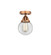 Nouveau 2 One Light Semi-Flush Mount in Antique Copper (405|2881CACG2026)