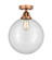 Nouveau 2 LED Semi-Flush Mount in Antique Copper (405|2881CACG20212LED)