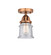 Nouveau 2 LED Semi-Flush Mount in Antique Copper (405|2881CACG184SLED)