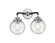 Nouveau Two Light Bath Vanity in Black Polished Nickel (405|2842WBPNG2046)