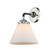 Nouveau One Light Wall Sconce in Black Polished Nickel (405|2841WBPNG41)