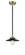 Nouveau One Light Mini Pendant in Black Antique Brass (405|2841SBABM6BK)