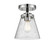 Nouveau One Light Semi-Flush Mount in Black Polished Nickel (405|2841CBPNG64)