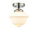 Nouveau One Light Semi-Flush Mount in Black Polished Nickel (405|2841CBPNG531)