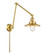 Franklin Restoration One Light Swing Arm Lamp in Satin Gold (405|238SGM4)