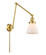 Franklin Restoration One Light Swing Arm Lamp in Satin Gold (405|238SGG61)