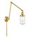 Franklin Restoration One Light Swing Arm Lamp in Satin Gold (405|238SGG314)