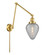 Franklin Restoration One Light Swing Arm Lamp in Satin Gold (405|238SGG165)