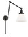 Franklin Restoration One Light Swing Arm Lamp in Matte Black (405|238BKG41)