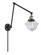 Franklin Restoration One Light Swing Arm Lamp in Black Antique Brass (405|238BABG532)