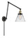 Franklin Restoration One Light Swing Arm in Black Antique Brass (405|238BABG42)