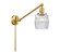 Franklin Restoration One Light Swing Arm Lamp in Satin Gold (405|237SGG302)