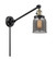 Franklin Restoration One Light Swing Arm Lamp in Black Antique Brass (405|237BABG53)