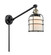 Franklin Restoration One Light Swing Arm Lamp in Black Antique Brass (405|237BABG51CE)