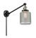 Franklin Restoration One Light Swing Arm Lamp in Black Antique Brass (405|237BABG262)