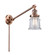 Franklin Restoration One Light Swing Arm Lamp in Antique Copper (405|237ACG182S)