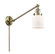 Franklin Restoration One Light Swing Arm Lamp in Antique Brass (405|237ABG51)