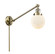 Franklin Restoration One Light Swing Arm Lamp in Antique Brass (405|237ABG2016)