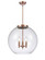 Ballston Three Light Pendant in Antique Copper (405|2213SACG12218) Ballston Three Light Pendant in Antique Copper (405|2213SACG12218)