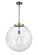 Essex One Light Pendant in Black Antique Brass (405|2211SBABG20218)