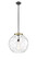 Essex One Light Pendant in Black Antique Brass (405|2211SBABG121516)