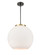 Essex One Light Pendant in Black Antique Brass (405|2211SBABG12116)
