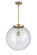Franklin Restoration One Light Pendant in Antique Brass (405|2211SABG20416) Franklin Restoration One Light Pendant in Antique Brass (405|2211SABG20416)
