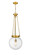 Essex One Light Pendant in Satin Gold (405|2211PSGG20414)