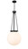 Essex One Light Pendant in Matte Black (405|2211PBKG20116)