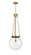 Essex One Light Pendant in Brushed Brass (405|2211PBBG20414)