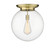 Essex One Light Flush Mount in Antique Brass (405|2211FABG20216)