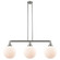 Franklin Restoration Three Light Island Pendant in Brushed Satin Nickel (405|213SNG20110)