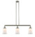 Franklin Restoration Three Light Island Pendant in Brushed Satin Nickel (405|213SNG181)