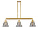 Franklin Restoration Three Light Island Pendant in Satin Gold (405|213SGG43) Franklin Restoration Three Light Island Pendant in Satin Gold (405|213SGG43)