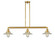 Franklin Restoration Three Light Island Pendant in Satin Gold (405|213SGG2)