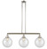 Franklin Restoration Three Light Island Pendant in Polished Nickel (405|213PNG20210)