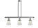 Franklin Restoration Three Light Island Pendant in Polished Nickel (405|213PNG192)